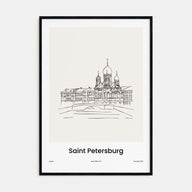 St. Petersburg, Russia Drawn No 2 Poster
