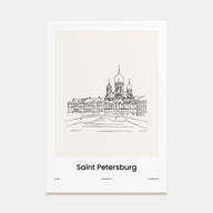St. Petersburg, Russia Drawn No 2 Poster