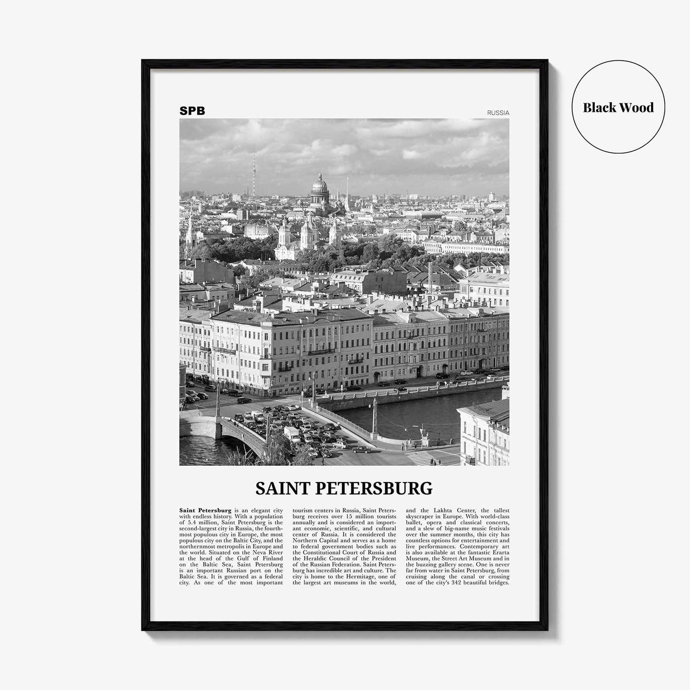 St Petersburg Print Black and White Russia, Saint Petersburg Wall Art, Saint Petersburg Poster, Russia , Europe, Санкт-Петербург