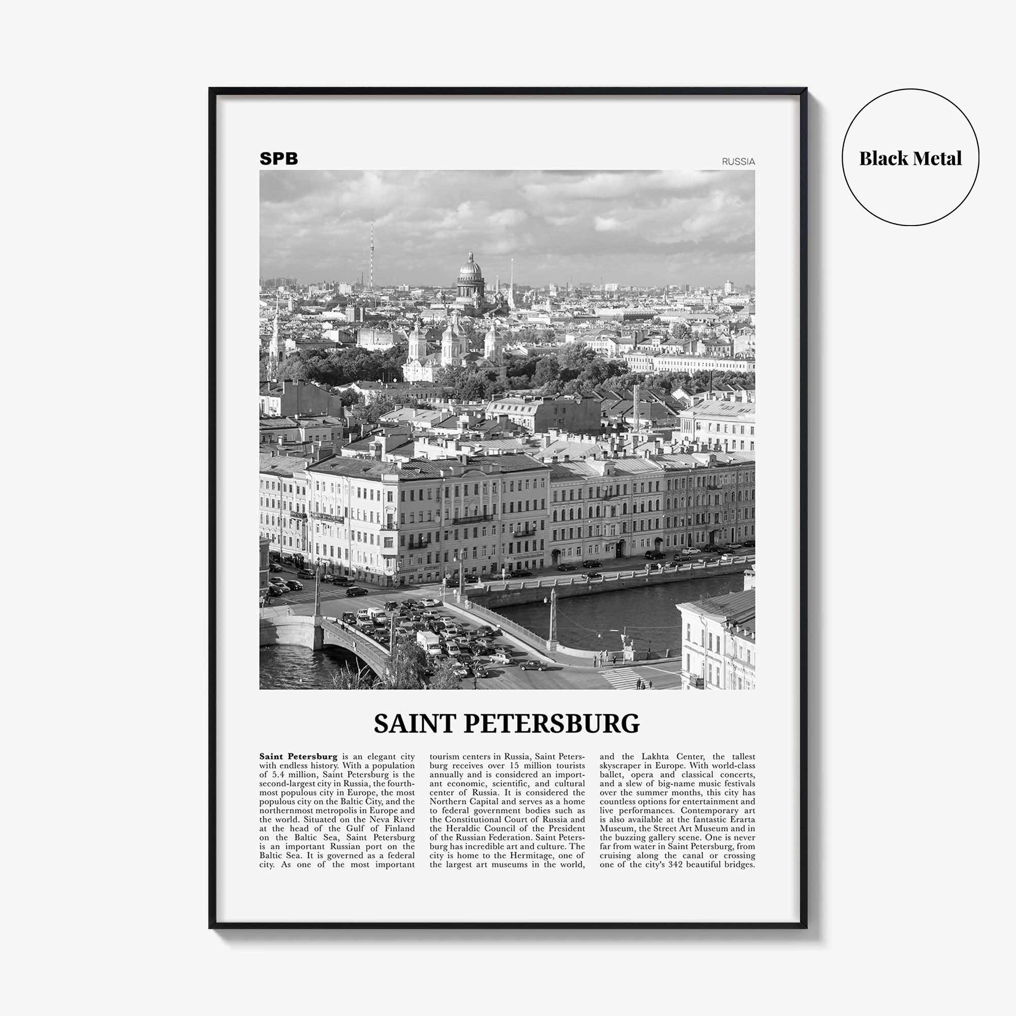 St Petersburg Print Black and White Russia, Saint Petersburg Wall Art, Saint Petersburg Poster, Russia , Europe, Санкт-Петербург