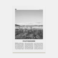 Staffordshire Travel B&W Poster