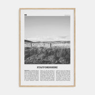 Staffordshire Travel B&W Poster