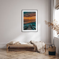 Staircase Pacific Ocean Photo Color Poster