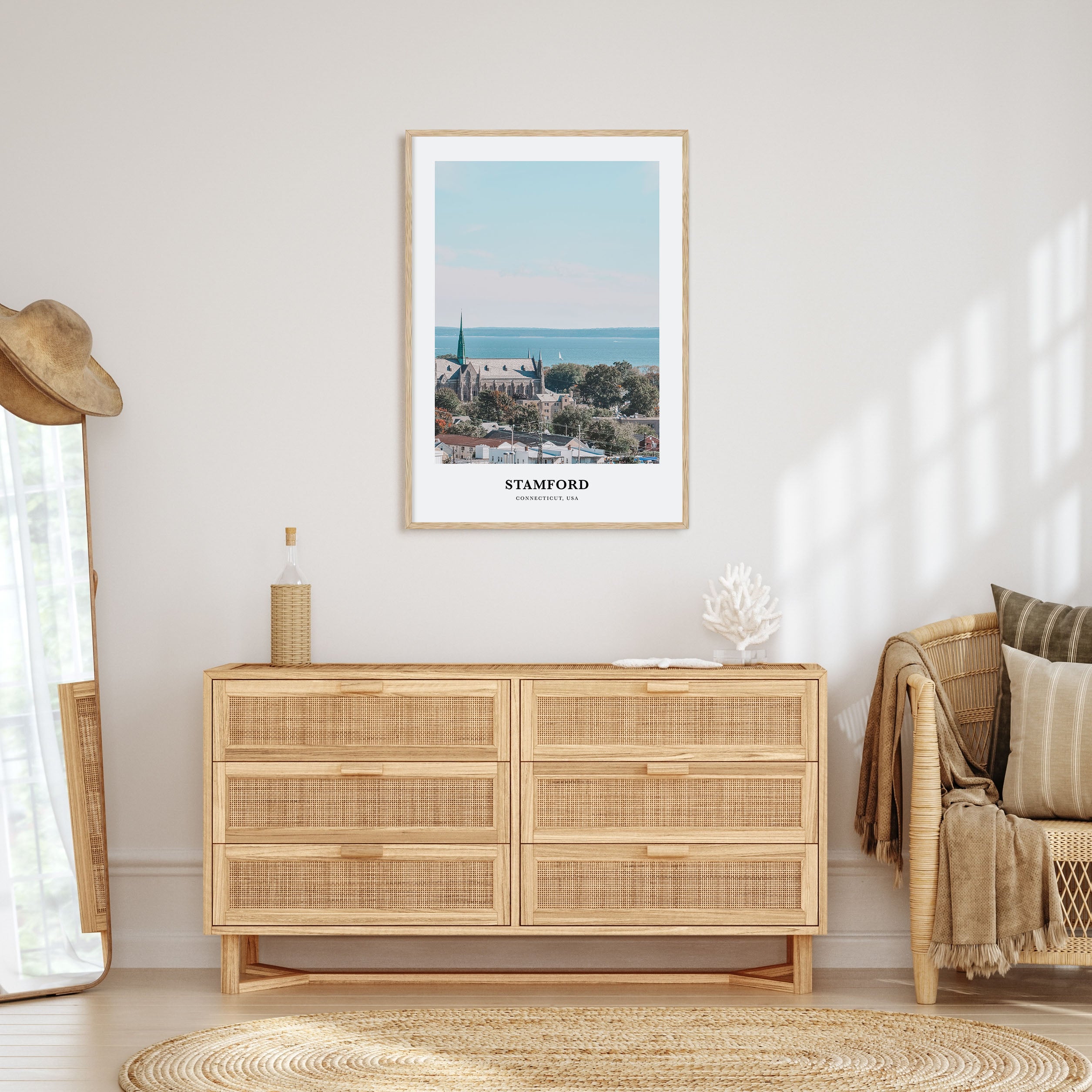 Stamford, Connecticut Portrait Color Poster