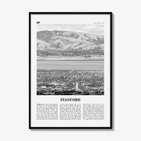 Stanford Print Black and White, Stanford Wall Art, Stanford Poster, Stanford Photo, Stanford Map, Stanford Wall Decor, California, USA