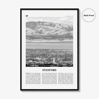 Stanford Print Black and White, Stanford Wall Art, Stanford Poster, Stanford Photo, Stanford Map, Stanford Wall Decor, California, USA
