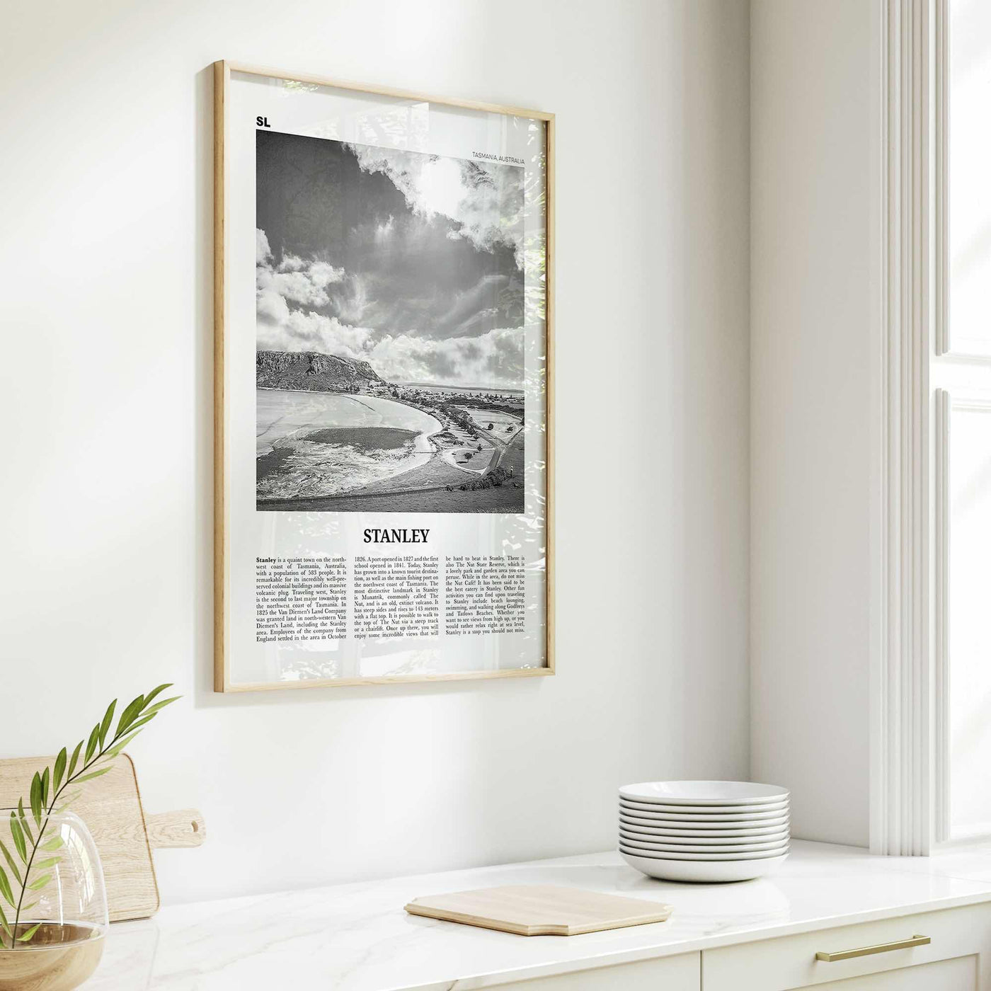 Stanley Print Black and White, Stanley Wall Art, Stanley Poster, Stanley Photo, Stanley Wall Décor, Tasmania, Australia