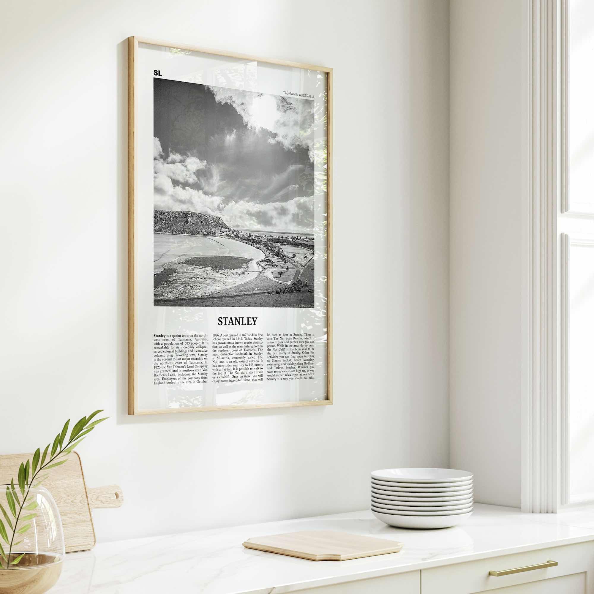 Stanley Print Black and White, Stanley Wall Art, Stanley Poster, Stanley Photo, Stanley Wall Décor, Tasmania, Australia