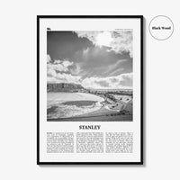 Stanley Print Black and White, Stanley Wall Art, Stanley Poster, Stanley Photo, Stanley Wall Décor, Tasmania, Australia