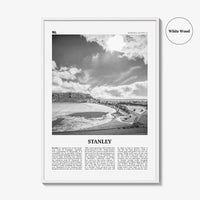 Stanley Print Black and White, Stanley Wall Art, Stanley Poster, Stanley Photo, Stanley Wall Décor, Tasmania, Australia