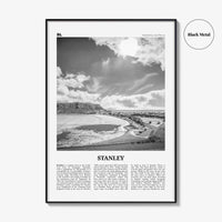 Stanley Print Black and White, Stanley Wall Art, Stanley Poster, Stanley Photo, Stanley Wall Décor, Tasmania, Australia