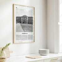 Starkville Print Black and White, Starkville Wall Art, Starkville Poster, Starkville Photo, Starkville Wall Décor, Mississippi, USA