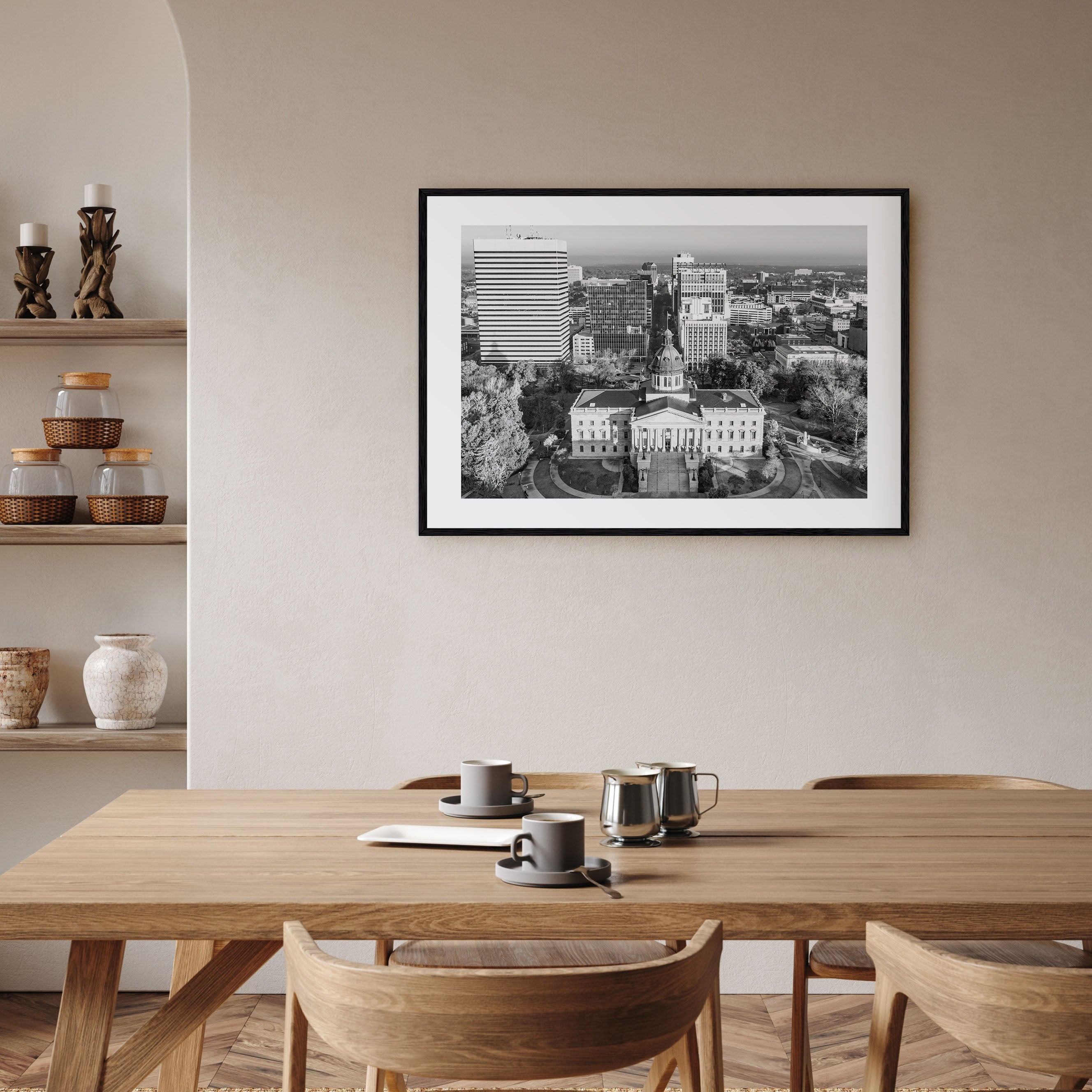 State College Landscape B&W Poster