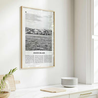 Staten Island Print Black and White, Staten Island Wall Art, Staten Island Poster, Staten Island Photo, Staten Island Décor, New York, USA