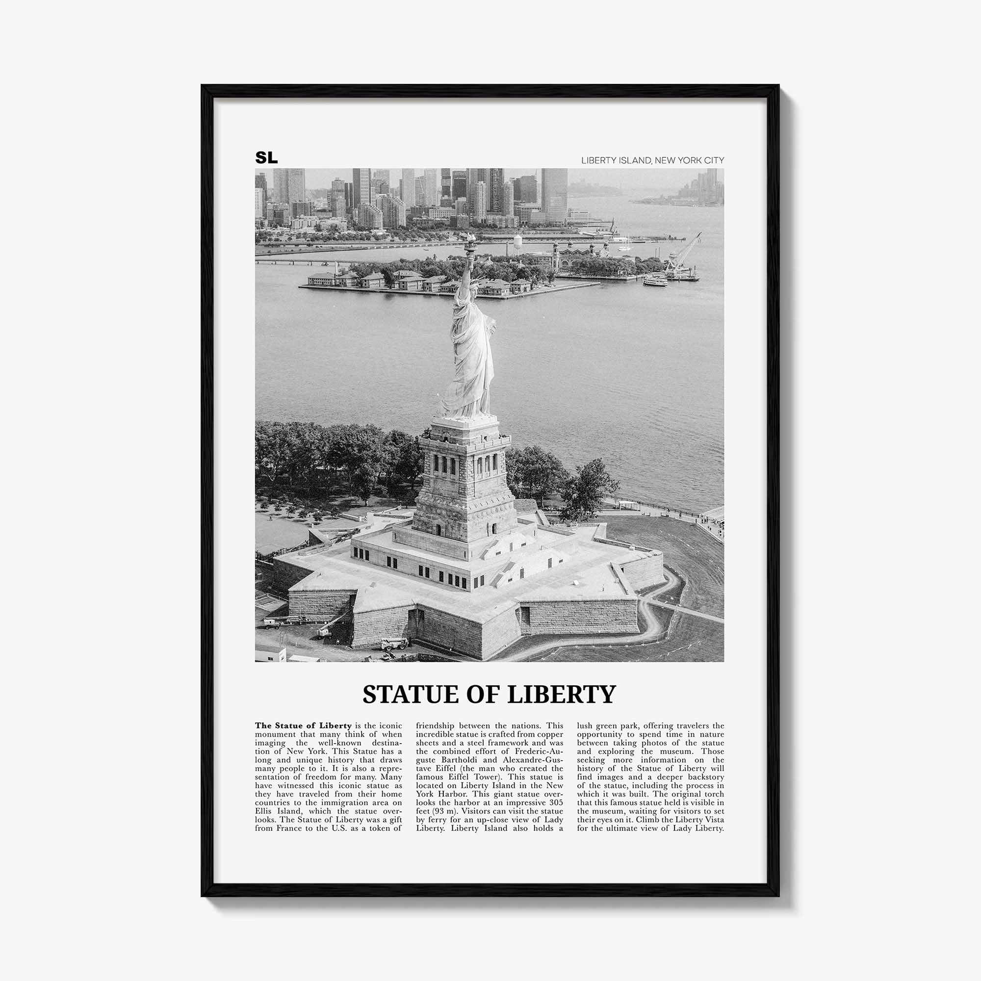 Statue of Liberty Print Black and White, Statue of Liberty Wall Art, Statue of Liberty Poster, Statue of Liberty Photo, New York City
