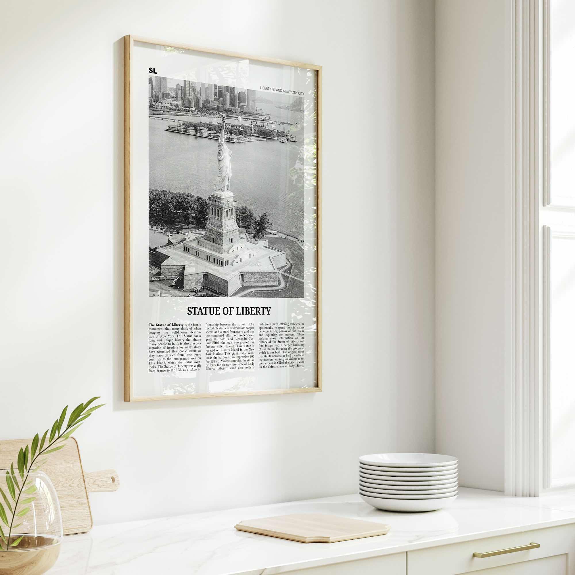 Statue of Liberty Print Black and White, Statue of Liberty Wall Art, Statue of Liberty Poster, Statue of Liberty Photo, New York City