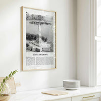Statue of Liberty Print Black and White, Statue of Liberty Wall Art, Statue of Liberty Poster, Statue of Liberty Photo, New York City