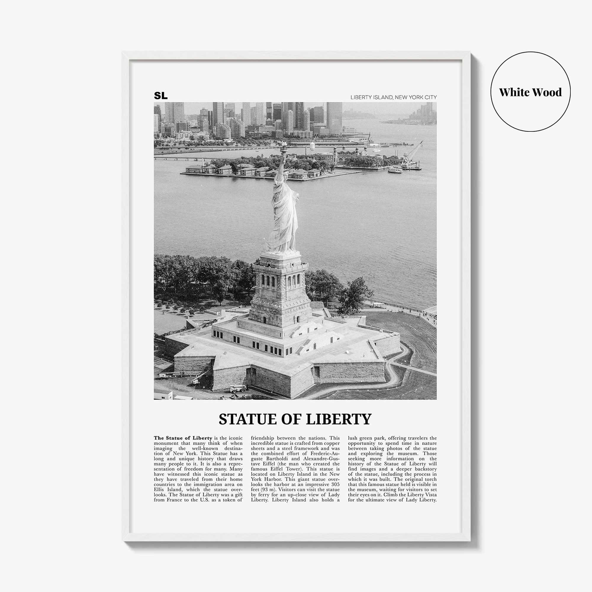 Statue of Liberty Print Black and White, Statue of Liberty Wall Art, Statue of Liberty Poster, Statue of Liberty Photo, New York City