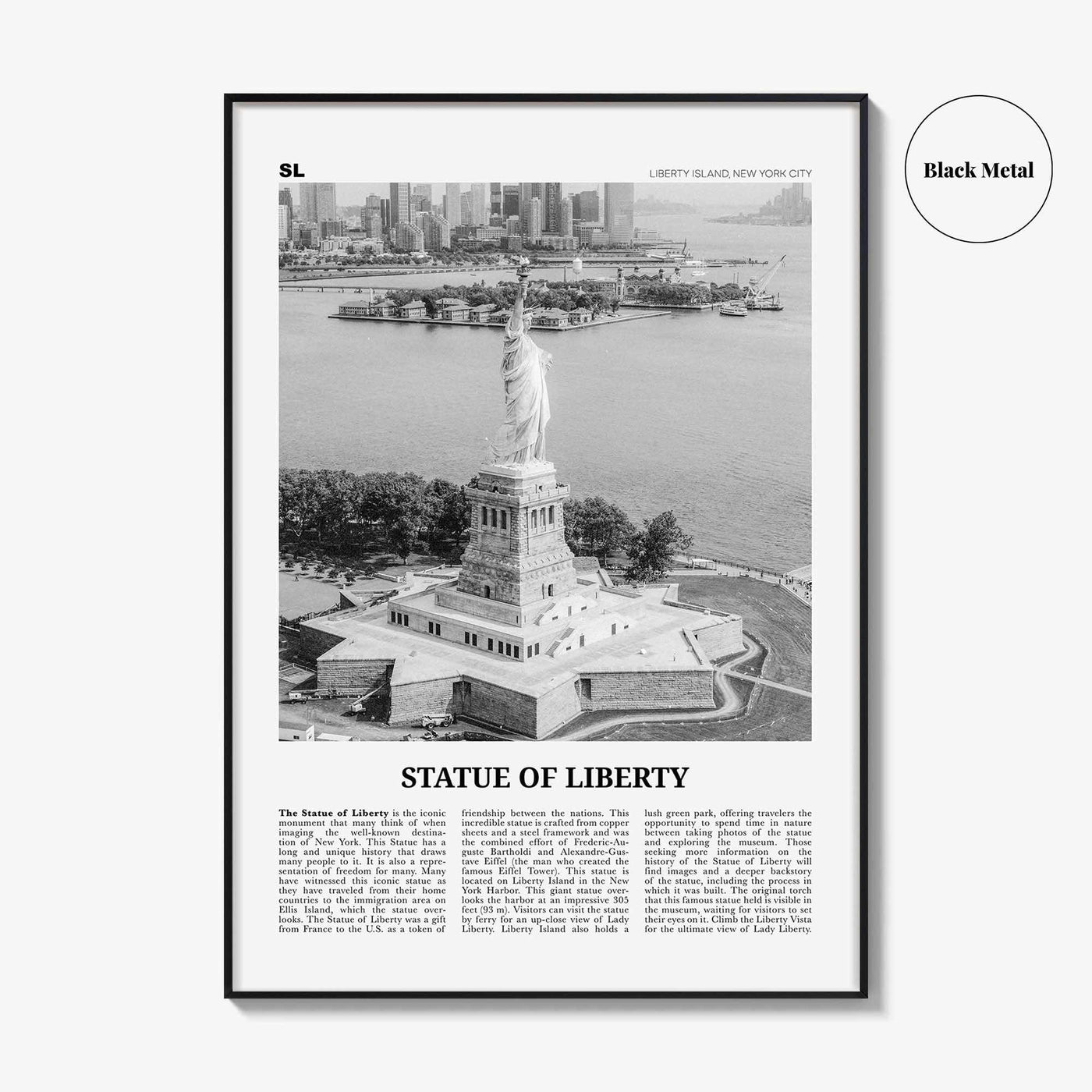 Statue of Liberty Print Black and White, Statue of Liberty Wall Art, Statue of Liberty Poster, Statue of Liberty Photo, New York City
