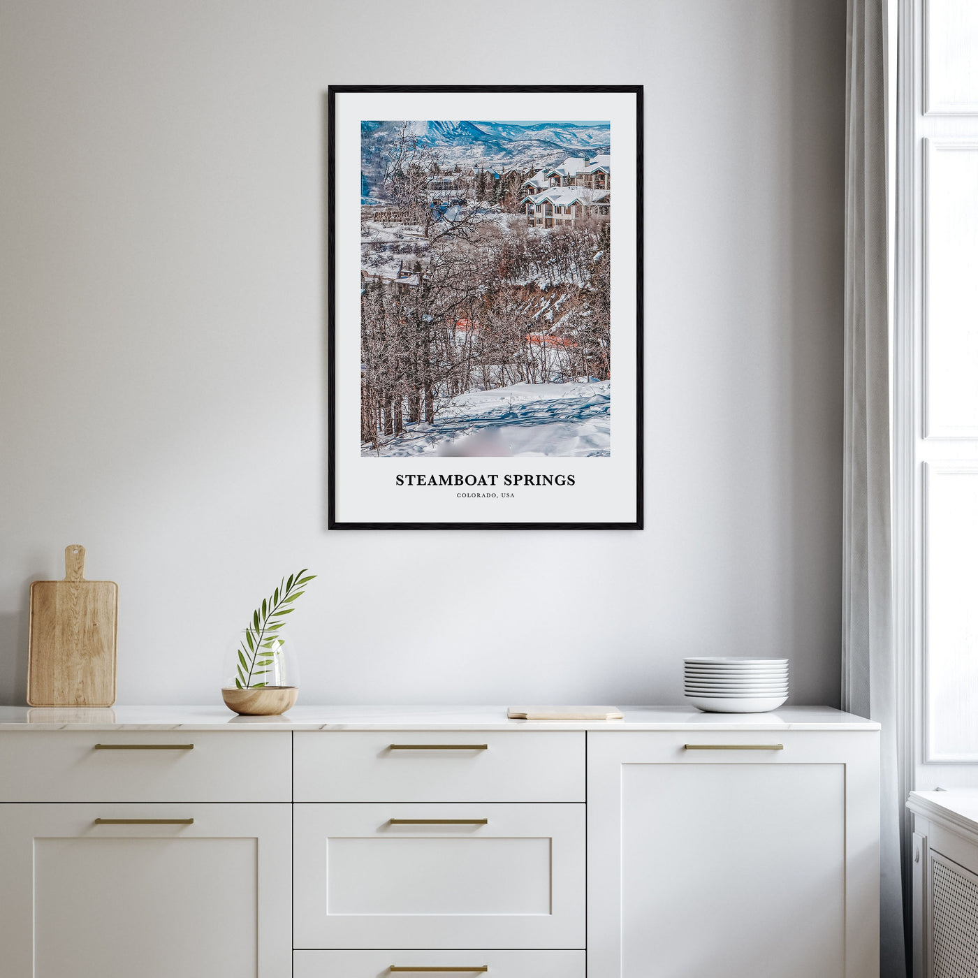 Steamboat Springs Portrait Color No 2 Poster