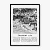 Steamboat Springs Print Black and White No 1, Steamboat Springs Wall Art, Steamboat Springs Poster, Steamboat Springs Photo, Colorado, USA