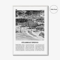 Steamboat Springs Print Black and White No 1, Steamboat Springs Wall Art, Steamboat Springs Poster, Steamboat Springs Photo, Colorado, USA