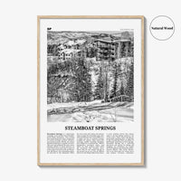 Steamboat Springs Print Black and White No 2, Steamboat Springs Wall Art, Steamboat Springs Poster, Steamboat Springs Photo, Colorado, USA