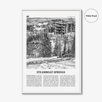 Steamboat Springs Print Black and White No 2, Steamboat Springs Wall Art, Steamboat Springs Poster, Steamboat Springs Photo, Colorado, USA
