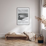 Steamer Lane Travel B&W Poster