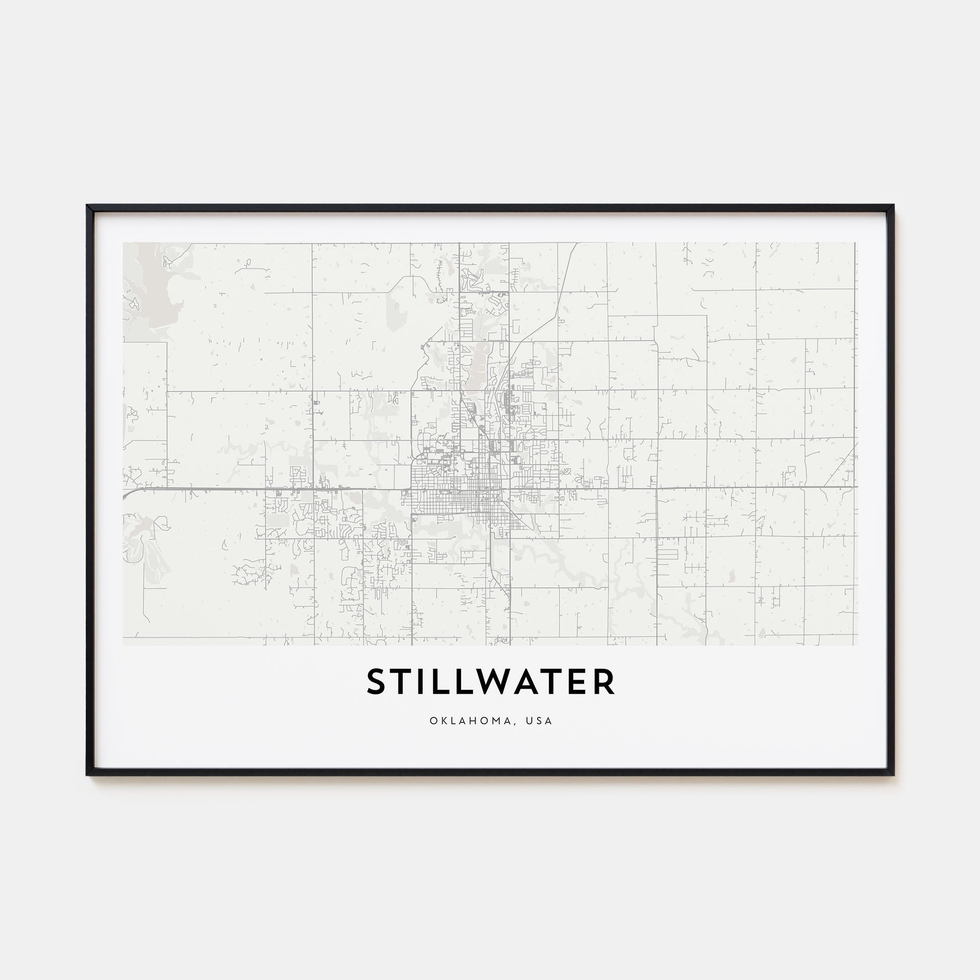 Stillwater Map Landscape Poster