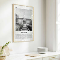 Stillwater Print Black and White, Stillwater Wall Art, Stillwater Poster, Stillwater Photo, Stillwater Wall Décor, Oklahoma, USA