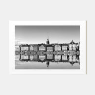 Stockholm Landscape B&W Poster