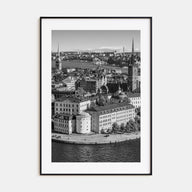 Stockholm Photo B&W Poster