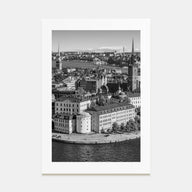 Stockholm Photo B&W Poster