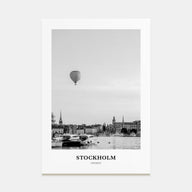 Stockholm Portrait B&W No 1 Poster