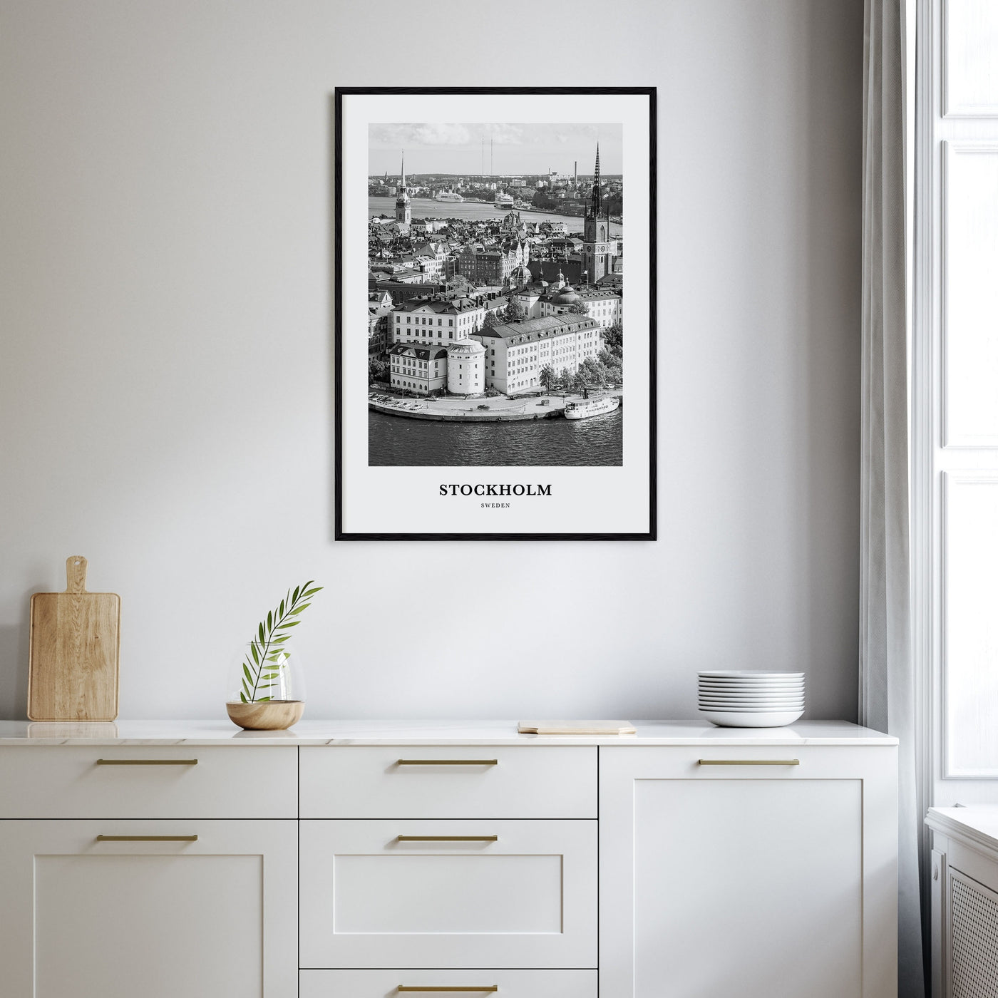 Stockholm Portrait B&W No 2 Poster