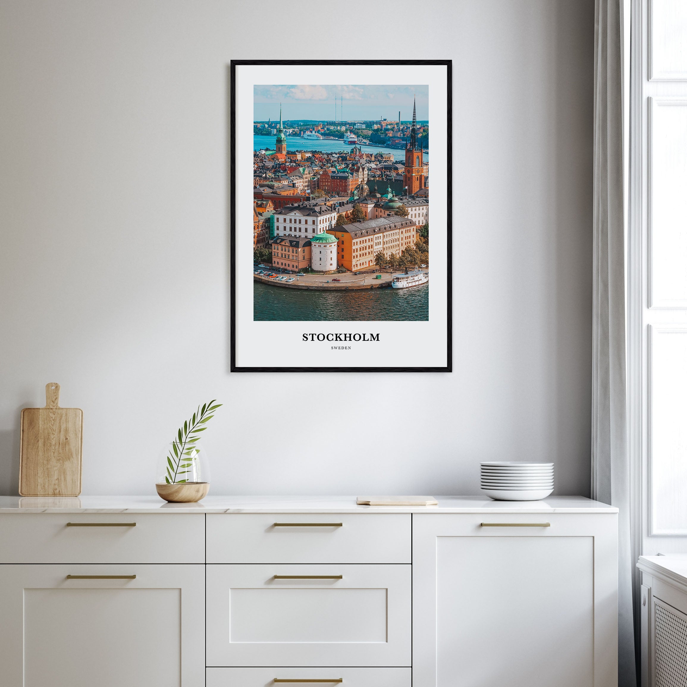 Stockholm Portrait Color Poster