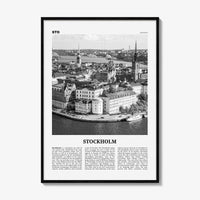 Stockholm Print Black and White No 1, Stockholm Wall Art, Stockholm Poster, Stockholm Photo, Stockholm Wall Decor, Sweden, Sverige, Europe