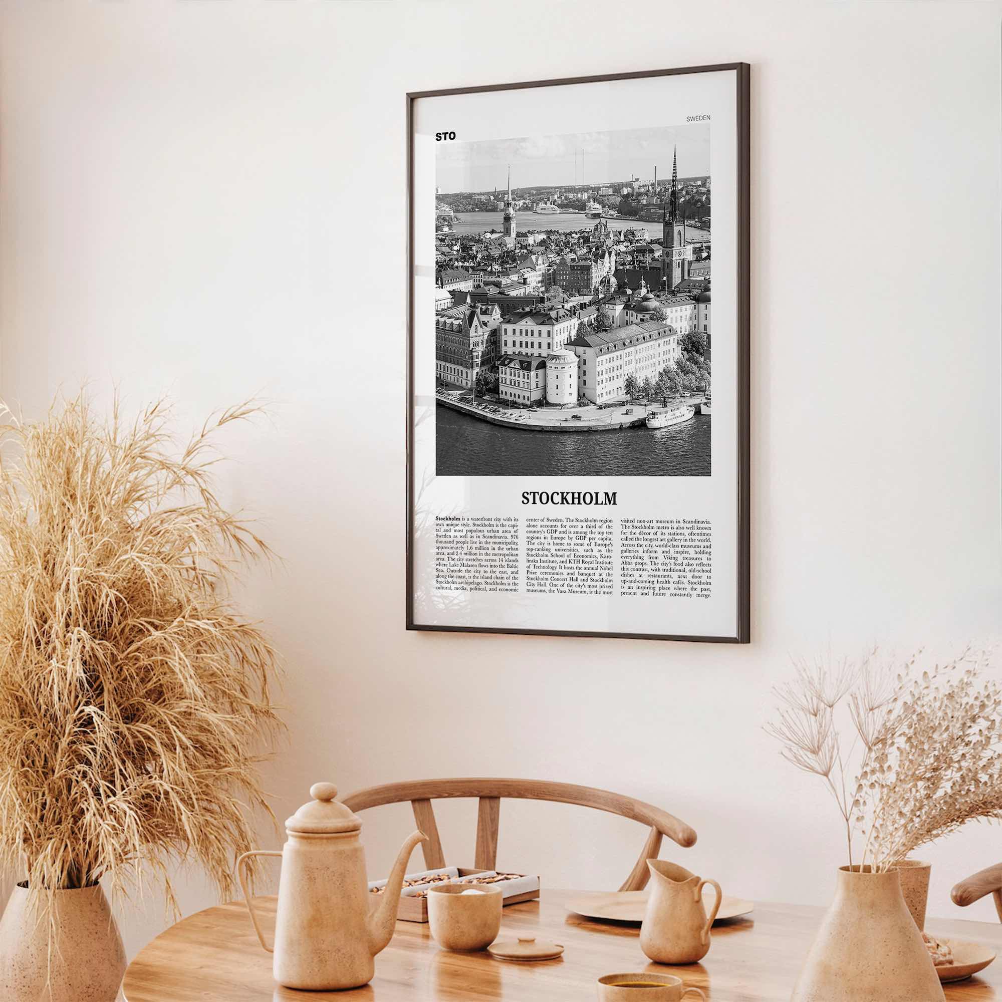 Stockholm Print Black and White No 1, Stockholm Wall Art, Stockholm Poster, Stockholm Photo, Stockholm Wall Decor, Sweden, Sverige, Europe