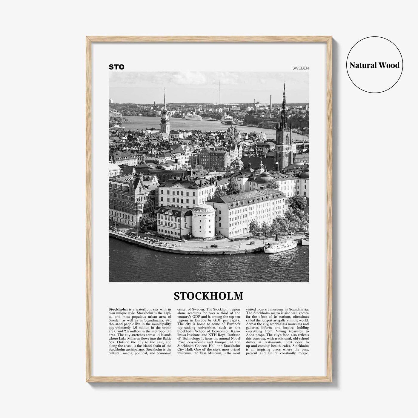 Stockholm Print Black and White No 1, Stockholm Wall Art, Stockholm Poster, Stockholm Photo, Stockholm Wall Decor, Sweden, Sverige, Europe