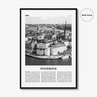 Stockholm Print Black and White No 1, Stockholm Wall Art, Stockholm Poster, Stockholm Photo, Stockholm Wall Decor, Sweden, Sverige, Europe