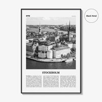 Stockholm Print Black and White No 1, Stockholm Wall Art, Stockholm Poster, Stockholm Photo, Stockholm Wall Decor, Sweden, Sverige, Europe