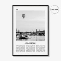 Stockholm Print Black and White No 2, Stockholm Wall Art, Stockholm Poster, Stockholm Photo, Stockholm Wall Decor, Sweden, Sverige, Europe