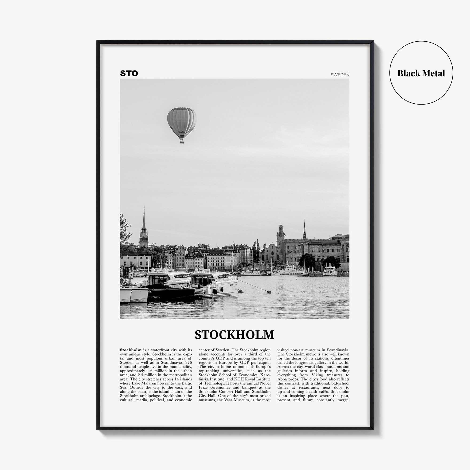 Stockholm Print Black and White No 2, Stockholm Wall Art, Stockholm Poster, Stockholm Photo, Stockholm Wall Decor, Sweden, Sverige, Europe