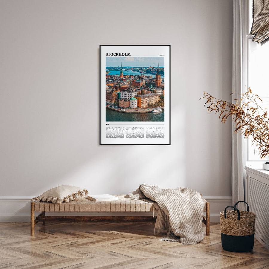 Stockholm Travel Color Poster