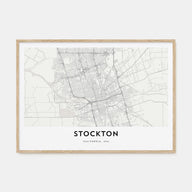 Stockton Map Landscape Poster