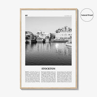 Stockton Print Black and White, Stockton Wall Art, Stockton Poster, Stockton Photo, Stockton Wall Decor, California, USA, United States