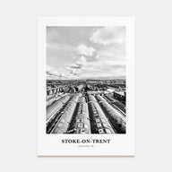 Stoke-on-Trent Portrait B&W Poster