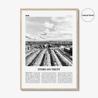 Stoke On Trent Print Black and White, Stoke Wall Art, Stoke Poster, Stoke Photo, Stoke Wall Decor, England, UK United Kingdom