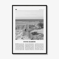 Stone Harbor Print Black and White, Stone Harbor Wall Art, Stone Harbor Poster, Stone Harbor Photo, Stone Harbor Wall Décor, New Jersey, USA